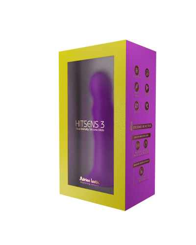 Дилдо с присоской Adrien Lastic Hitsens 3 Purple, отлично для страпона, диам. 4,1см, длина 18,2см - Фото №6
