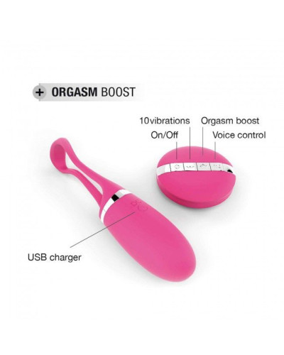 Виброяйце Dorcel Secret Delight Magenta з пультом ДК, з турборежимом і голосовим керування - Фото №4
