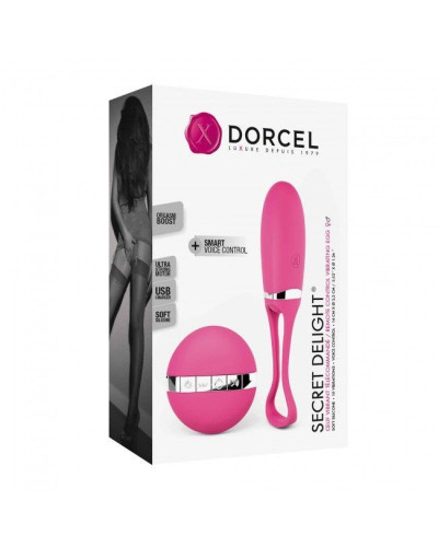 Виброяйце Dorcel Secret Delight Magenta з пультом ДК, з турборежимом і голосовим керування - Фото №7