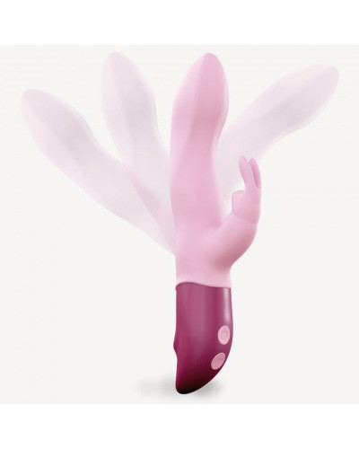 Вібратор-кролик Love To Love Hello Rabbit Rose з гнучким стовбуром і стимуляцією точки G, 2 мотори - Фото №3
