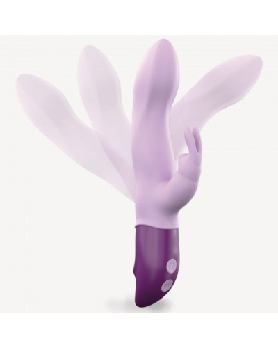 Вібратор-кролик Love To Love Hello Rabbit Violet з гнучким стовбуром і стимуляцією точки G, 2 мотори - Фото №3