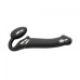 Безремневой страпон с вибрацией Strap-On-Me Vibrating Black M, диаметр 3,3см, пульт ДУ, регулируемый - Фото №2