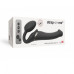 Безремневой страпон с вибрацией Strap-On-Me Vibrating Black M, диаметр 3,3см, пульт ДУ, регулируемый - Фото №4