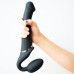 Безремневой страпон с вибрацией Strap-On-Me Vibrating Black M, диаметр 3,3см, пульт ДУ, регулируемый - Фото №7