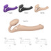 Безремневой страпон с вибрацией Strap-On-Me Vibrating Flesh M, диаметр 3,3см, пульт ДУ, регулируемый - Фото №4