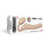 Безремневой страпон с вибрацией Strap-On-Me Vibrating Flesh M, диаметр 3,3см, пульт ДУ, регулируемый - Фото №6