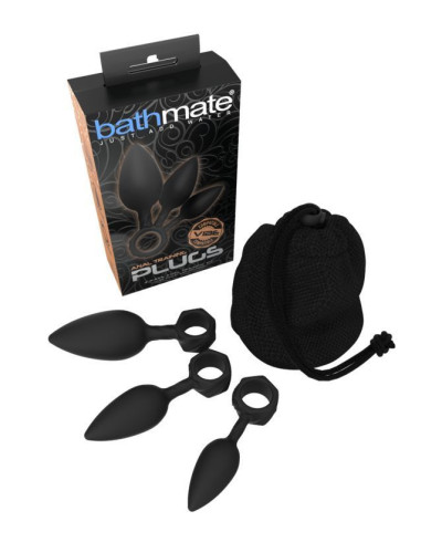 Набір анальних пробок Bathmate Anal Training Plugs, діаметр 2,5 см - 3,1см - 3,8см - Фото №3