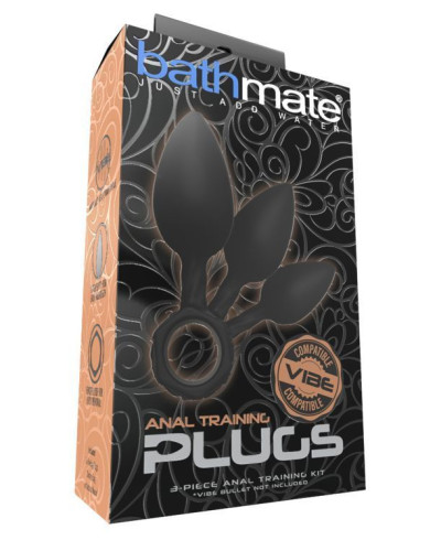 Набір анальних пробок Bathmate Anal Training Plugs, діаметр 2,5 см - 3,1см - 3,8см - Фото №4