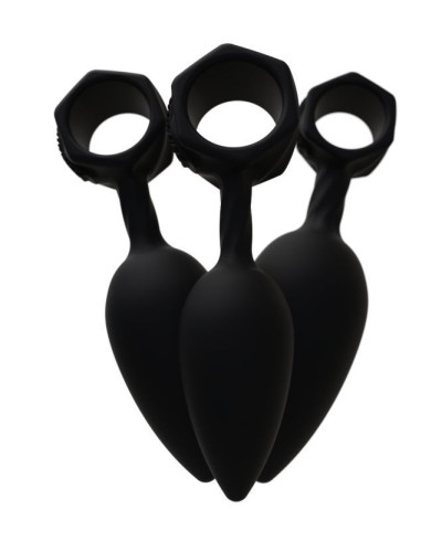 Набір анальних пробок Bathmate Anal Training Plugs, діаметр 2,5 см - 3,1см - 3,8см - Фото №5