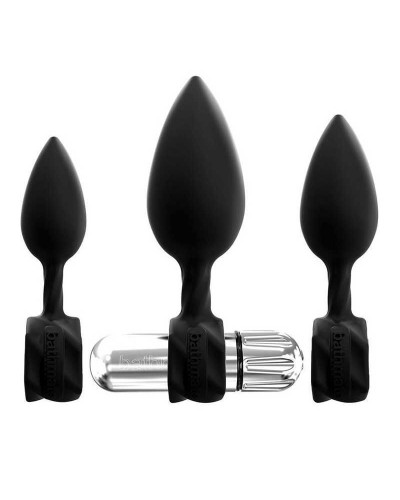 Набор анальных вибропробок Bathmate Anal Training Plugs VIBE, диаметр 2,5см - 3,1см - 3,8см - Фото №1