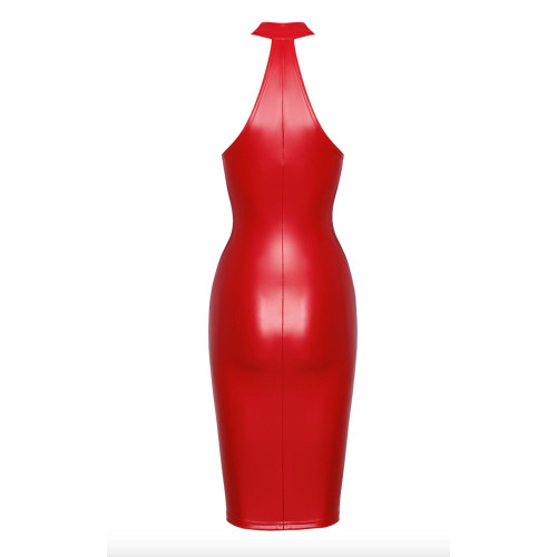 Сукня Noir Handmade F354 Red powerwetlook dress - S