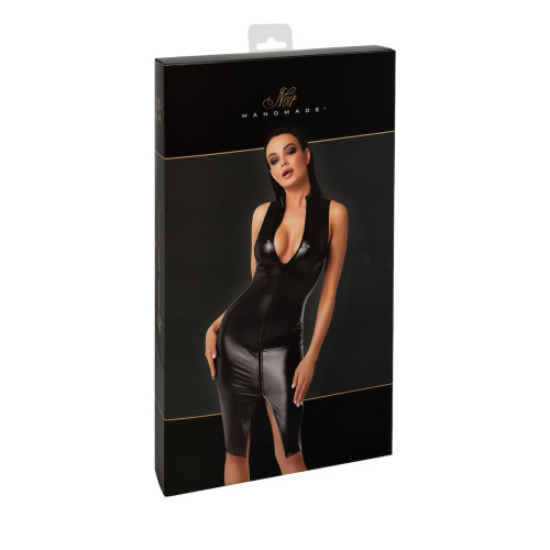 Платье Noir Handmade F337 Powerwetlook midi dress - XXL