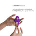 Ерекційне віброкільце Adrien Lastic Lingus MAX Violet з язичком для стимуляції клітора - Фото №3