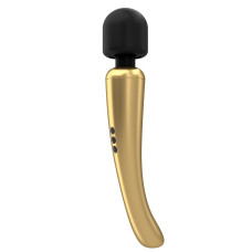 Мощный вибромассажер Dorcel Megawand Gold перезаряжаемый, 160 режимов