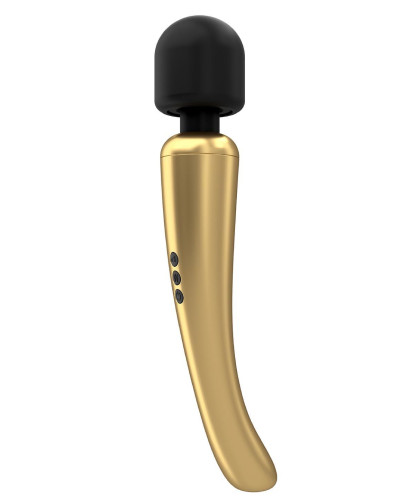 Потужний вібромасажер Dorcel Megawand Gold який перезаряджається, 160 режимів - Фото №1