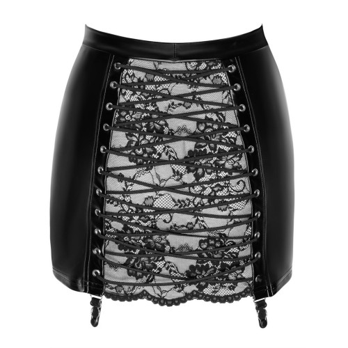 Спідниця Noir Handmade F341 Powerwetlook and lace skirt - XXL