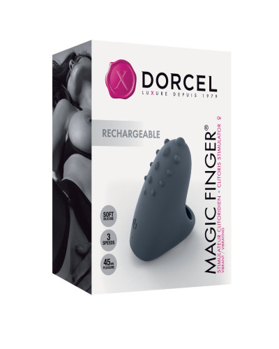 Вібратор на палець Dorcel MAGIC FINGER Black перезаряджуваний, 3 режими роботи - Фото №6