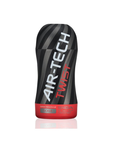 Мастурбатор Tenga Air-Tech Twist Tickle Red зі змінною тугістю обхвату, ефект глибокого мінету - Фото №1