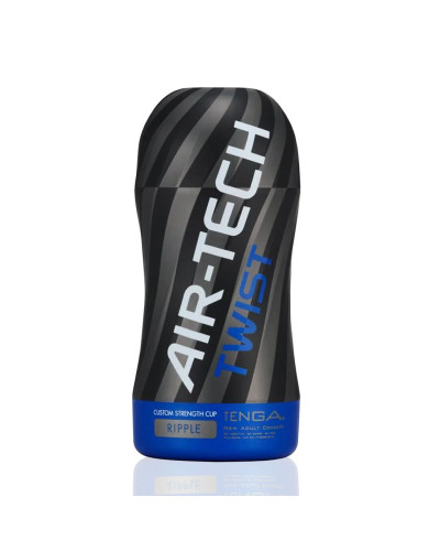 Мастурбатор Tenga Air-Tech Twist Ripple Blue зі змінною тугістю обхвату, ефект глибокого мінету - Фото №1