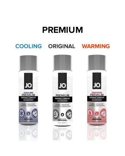 Розігрівальний лубрикант на силіконовій основі JO PREMIUM — WARMING (30 мл) - Фото №5
