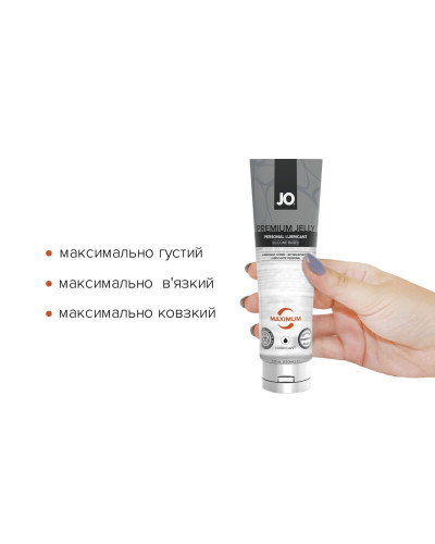 Лубрикант на силиконовой основе JO PREMIUM JELLY — MAXIMUM (120 мл) - Фото №2
