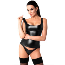 Топ Noir Handmade F346 Powerwetlook top - M