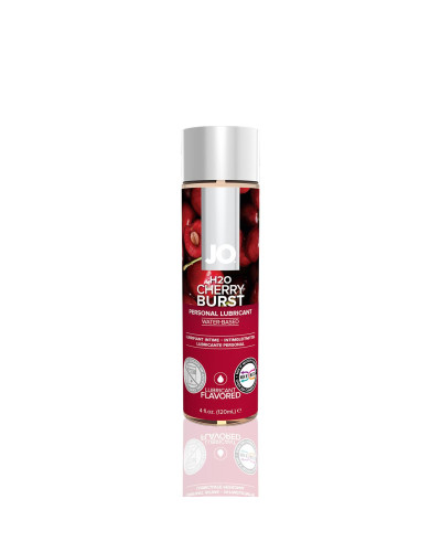 Смазка на водной основе JO H2O — Cherry Burst (120 мл) без сахара, растительный глицерин - Фото №1