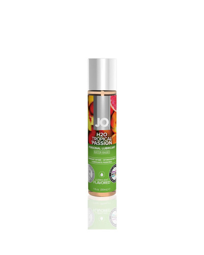 Смазка на водной основе JO H2O — Tropical Passion (30 мл) без сахара, растительный глицерин - Фото №1