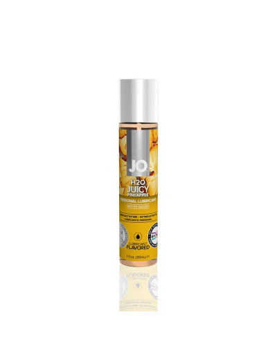 Змазка на водній основі JO H2O — Juicy Pineapple (30 мл) без цукру, рослинний гліцерин - Фото №1