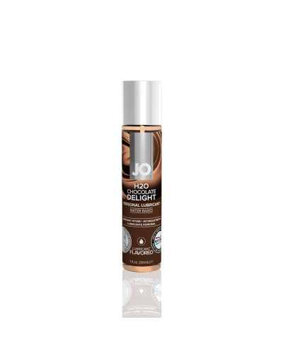 Смазка на водной основе JO H2O — Chocolate Delight (30 мл) без сахара, растительный глицерин - Фото №1