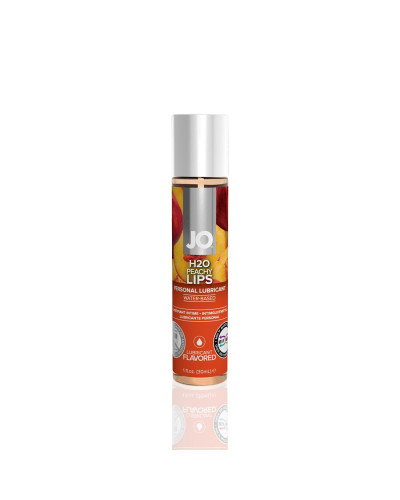 Смазка на водной основе JO H2O — Peachy Lips (30 мл) без сахара, растительный глицерин - Фото №1