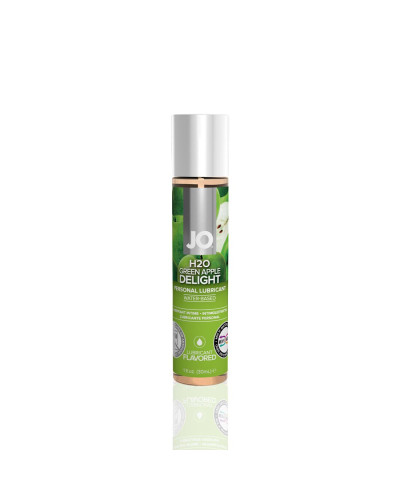 Смазка на водной основе JO H2O — Green Apple (30 мл) без сахара, растительный глицерин - Фото №1