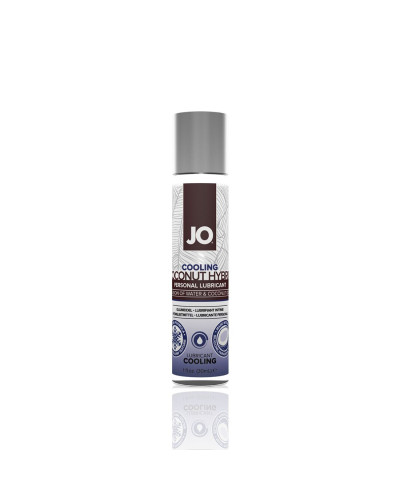 Охлаждающая смазка-крем с кокосовым маслом JO Coconut Hybrid COOLING (30 мл) белая - Фото №1