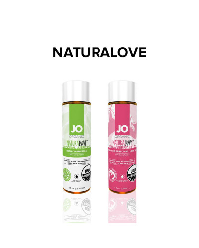 Смазка на водной основе JO NATURALOVE — ORGANIC (30 мл) с экстрактом листьев агавы и ромашки - Фото №6
