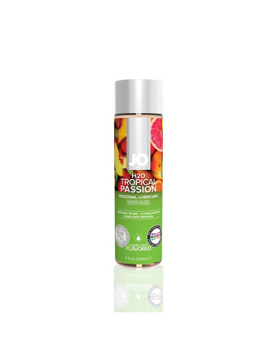 Смазка на водной основе JO H2O — Tropical Passion (120 мл) без сахара, растительный глицерин - Фото №1