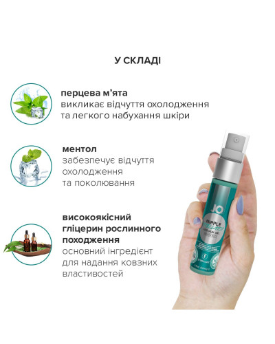 Гель для стимуляції сосків JO NIPPLE TITILLATOR WINTER BLITZ (30 мл) - Фото №3