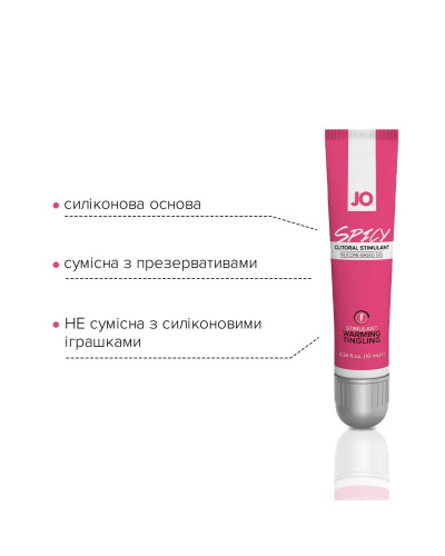 Збуджувальний гель для клітора JO SPICY WARMING (10 мл), розігрівальний - Фото №4