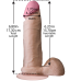 Фаллоимитатор Doc Johnson The Realistic Cock 6 inch White - ULTRASKYN, Vack-U-Lock, диаметр 4,3см - Фото №3