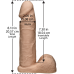 Фаллоимитатор Doc Johnson Vac-U-Lock - 8 Inch ULTRASKYN Cock White, диаметр 5,1см - Фото №2