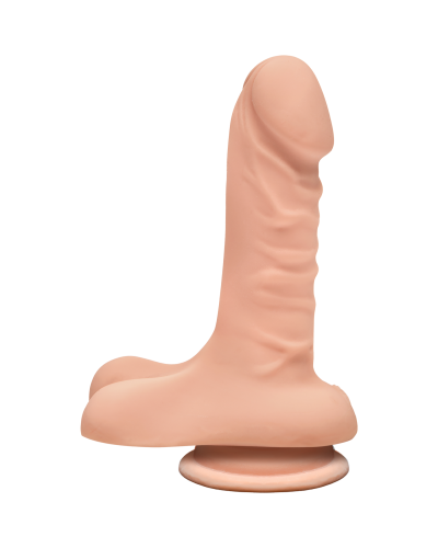 Фалоімітатор Doc Johnson The D - Super D - 6 Inch With Balls - ULTRASKYN - White, діаметр 3,8 см - Фото №1