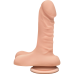 Фалоімітатор Doc Johnson The D - Super D - 6 Inch With Balls - ULTRASKYN - White, діаметр 3,8 см - Фото №1