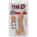 Фалоімітатор Doc Johnson The D - Ragin D - 7,5 Inch With Balls - ULTRASKYN, діаметр 3,8 см - Фото №2