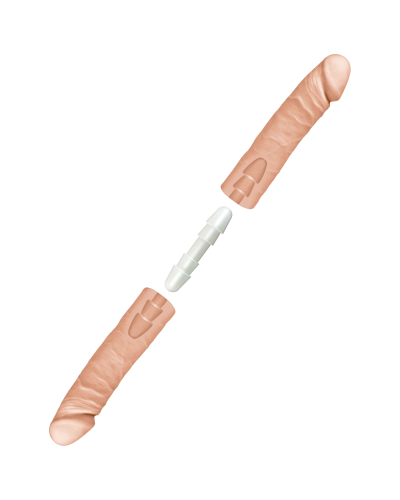 Фаллоимитатор двойной Doc Johnson The D - Double D - 16 Inch - ULTRASKYN, диаметр 4,4см, Vack-U-Lock - Фото №3