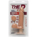 Фалоімітатор Doc Johnson The D - Perfect D - Vibrating 8 Inch With Balls - ULTRASKYN, діаметр 5,1 см - Фото №2
