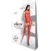 Бодістокінг Passion BS067 red, комбінезон, імітація панчох і топа на бретелях - Фото №5
