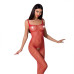 Бодистокинг Passion BS071 red, комбинезон на бретелях - Фото №1