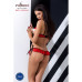 Комплект білизни Passion Exclusive CHERRY SET OpenBra S/M, red, відкритий ліф, трусики-спідничка - Фото №4