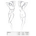 Комплект білизни Passion Exclusive DEBRA SET XXL/XXXL, black стрепи, топ з декольте, трусики - Фото №5