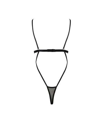 Боді монокіні з відкритими грудьми Passion DIABOLINA BODY XXL/XXXL, black - Фото №4
