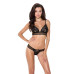 Комплект білизни Passion ERZA SET S/M, black, ліф і трусики - Фото №1